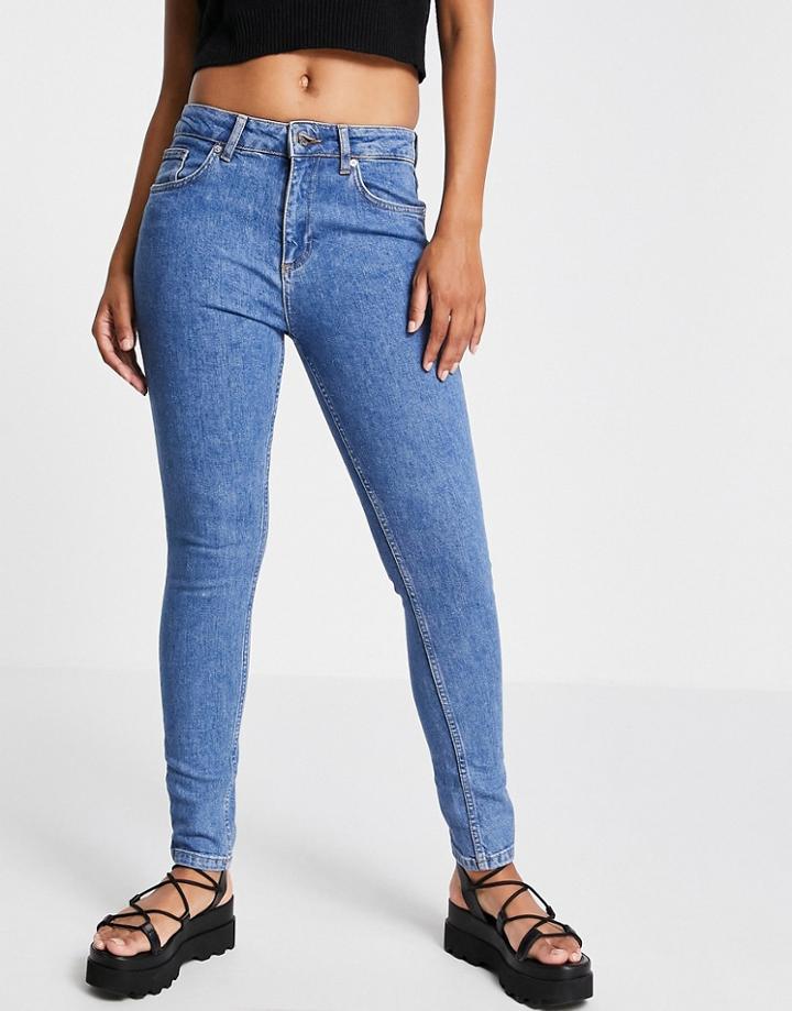 Bolongaro Trevor Dakota Skinny Jeans In Mid Indigo-blues