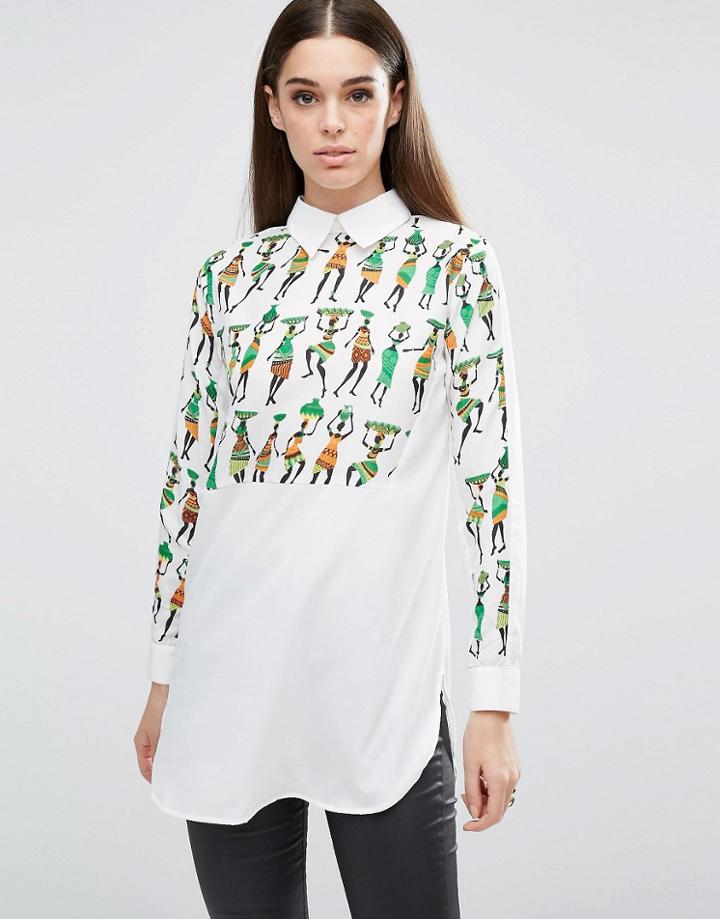 Ax Paris Insert Panel Top - Green