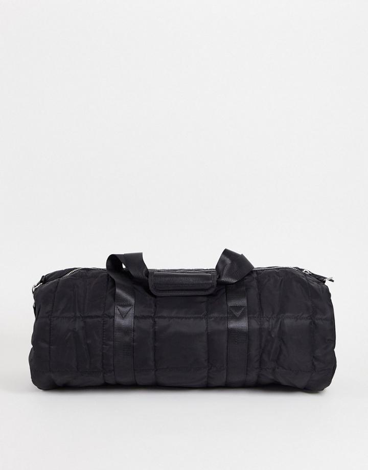 Asos Design Carryall With Quilting In Black
