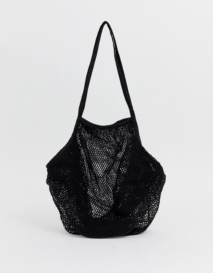 Asos Design Beach String Shopper - Blue