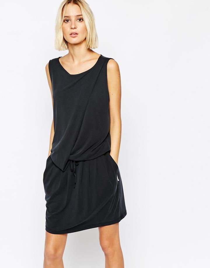 Gestuz Tie Waist Dress - Anthracite