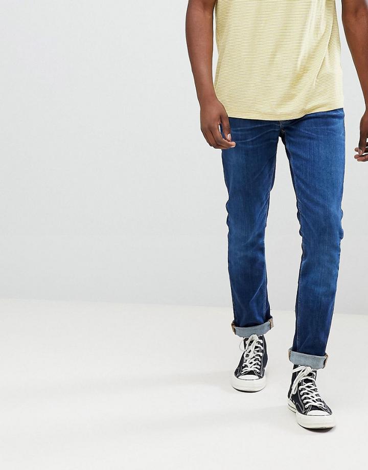 Nudie Jeans Co Lean Dean Tapered Jeans Blue Tilt - Blue