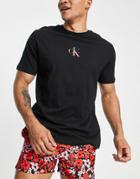 Calvin Klein Pride Relaxed Fit Swim T-shirt In Black