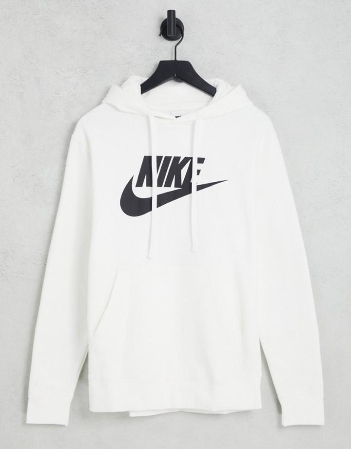 Nike Club Fleece Hbr Hoodie In White
