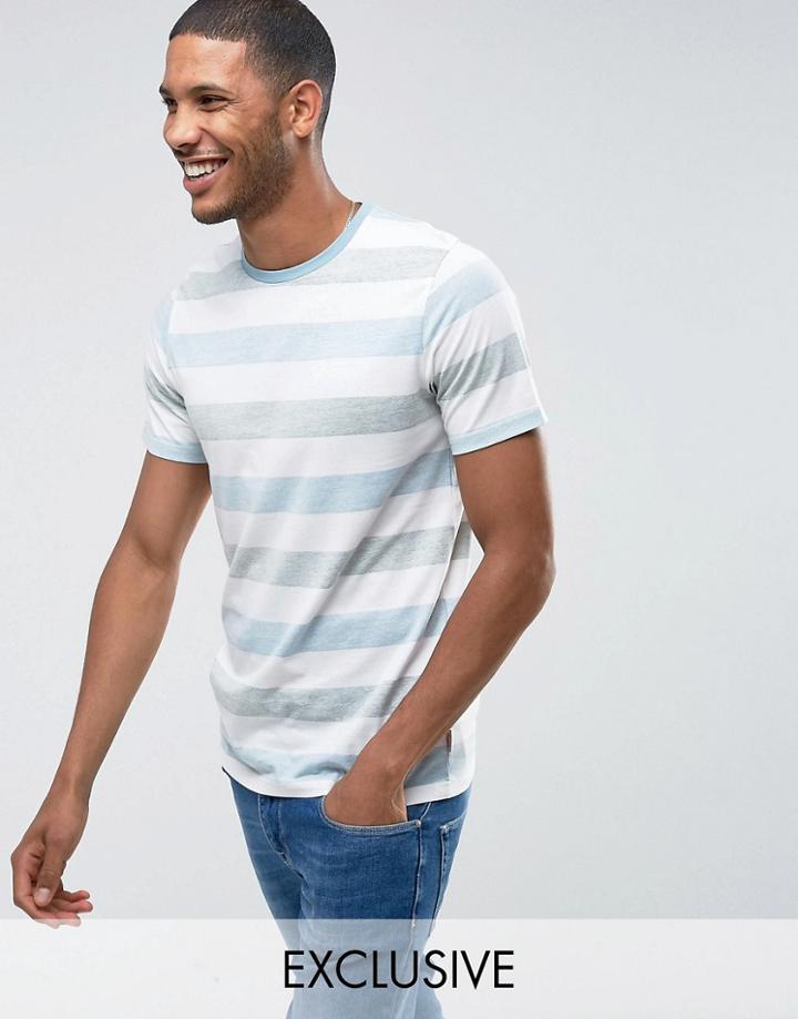 Jack & Jones Originals T-shirt With Multi Stripe - Blue