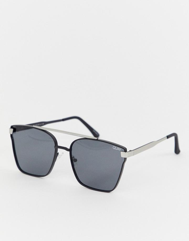 Quay Australia Aviator Sunglasses - Black