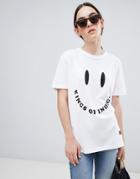 Kings Of Indigo Organic Cotton Eyes Logo T Shirt - White