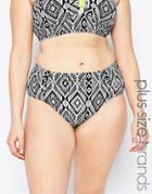Raisins Plus Cancun High Waist Bikini Bottom - Black Nights