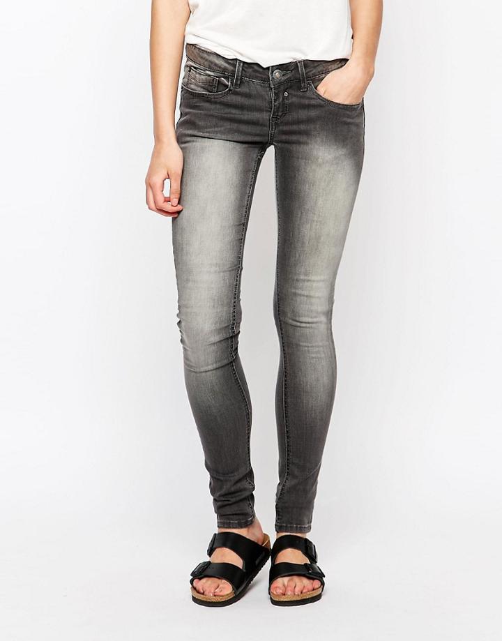 Blend She Glow Shady Skinny Jeans - Gray Denim