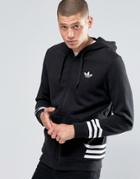 Adidas Originals Street Pack Zip Hoodie In Black Az1120 - Black