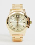 Akademiks Mens Bracelet Watch In Gold - Gold