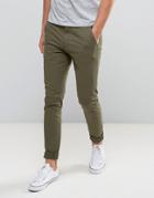 Dr Denim Heywood Slim Taper Chino Utility Green - Green