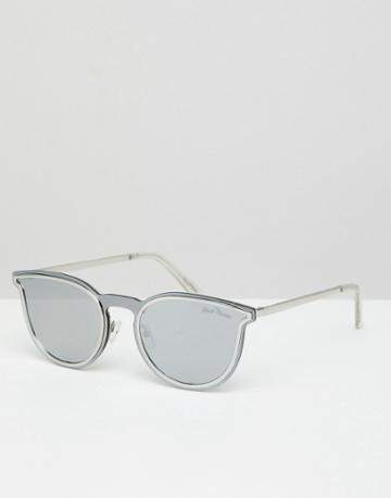 Black Phoenix Silver Round Sunglasses - Silver