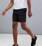 Asos 4505 Tall Training Shorts In Mid Length With Quick Dry In Black - Black
