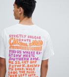 Crooked Tongues Oversized T-shirt With Carnival Text - Gray