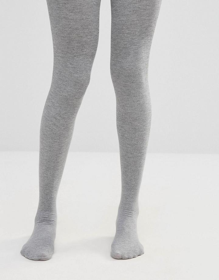Asos Cashmere Blend Tights - Gray