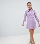 Fashion Union Petite Mini Skirt In Floral - Purple