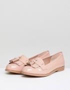 New Look Patent Tassel Loafer - Beige