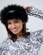Asos 4505 Ski Fur Headband - Black
