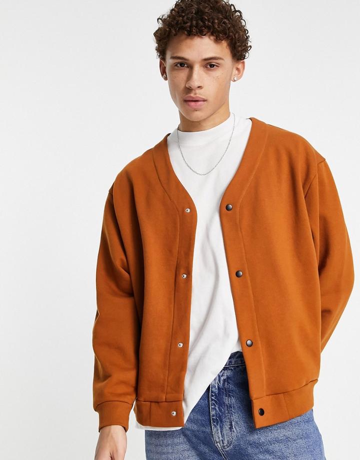 River Island Oversized Cardigan In Brown