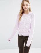 Rolla's Cable Knit Sweater - Pink