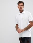 Luke Sport Mead Short Sleeve Polo Shirt In White - White