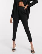 Asos Design Jersey Tapered Suit Pants-black