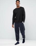 Asos Loungewear Skinny Jogger With Chillin Print Taping - Navy