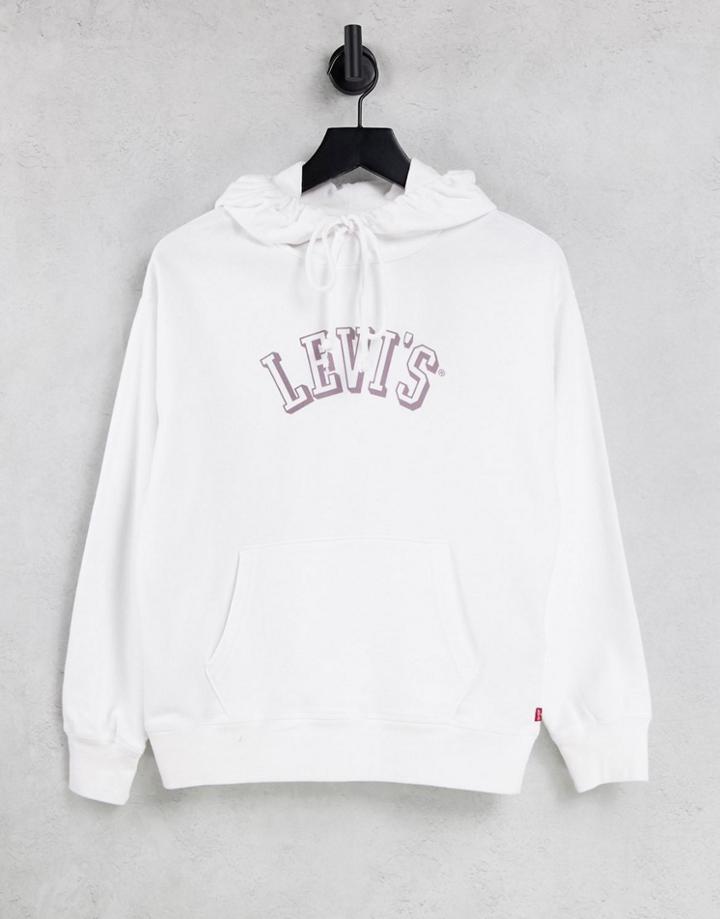 Levi's Varsity Logo Hoodie In White