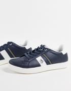 Original Penguin Side Stripe Retro Sneakers In Navy