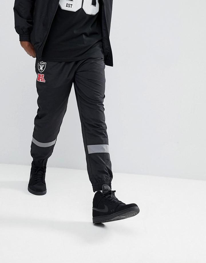 New Era Nfl Oakland Raiders Track Joggers In Black - Black