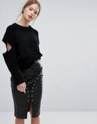 Asilio The Reckoning Knit Sweater - Black