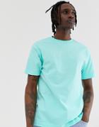 Parlez Port T-shirt With Embroiderd Chest Logo In Light Green - Green