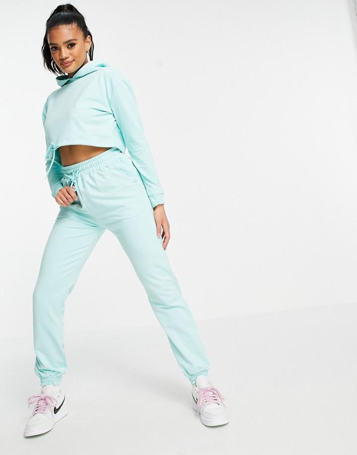 Parisian Matching Sweatpants In Aqua-blues