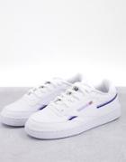 Reebok Club C 85 Sneakers In White And Blue