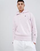 Champion Hoodie With Small Logo In Lilac - Purple