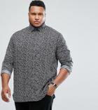 Duke Plus Floral Shirt In Navy - Navy