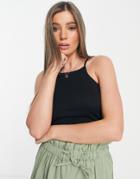 Jdy 90s High Neck Tank Top In Black