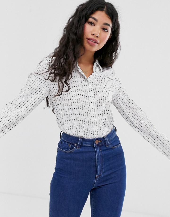 Brave Soul Shirley Arrow Print Shirt