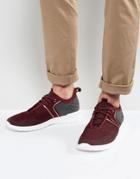Boss Green By Hugo Boss Mesh Sneakers Dark Red - Red