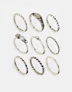 Asos Celestial Ring Pack - Burnished Silver1