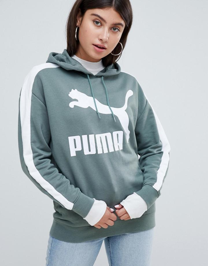 Puma Classics Logo Green Hoody