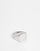 Asos Pinky Ring In Silver - Silver