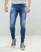 Always Rare Mickey Spray On Jean Mid Wash - Blue