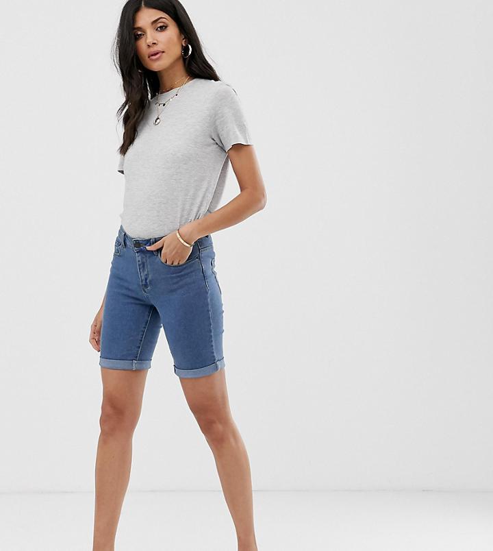 Vero Moda Tall Long Shorts - Blue