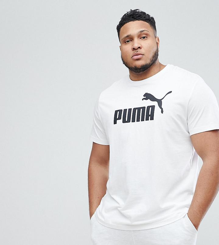Puma Plus Ess No.1 T-shirt In White 83824102 - White