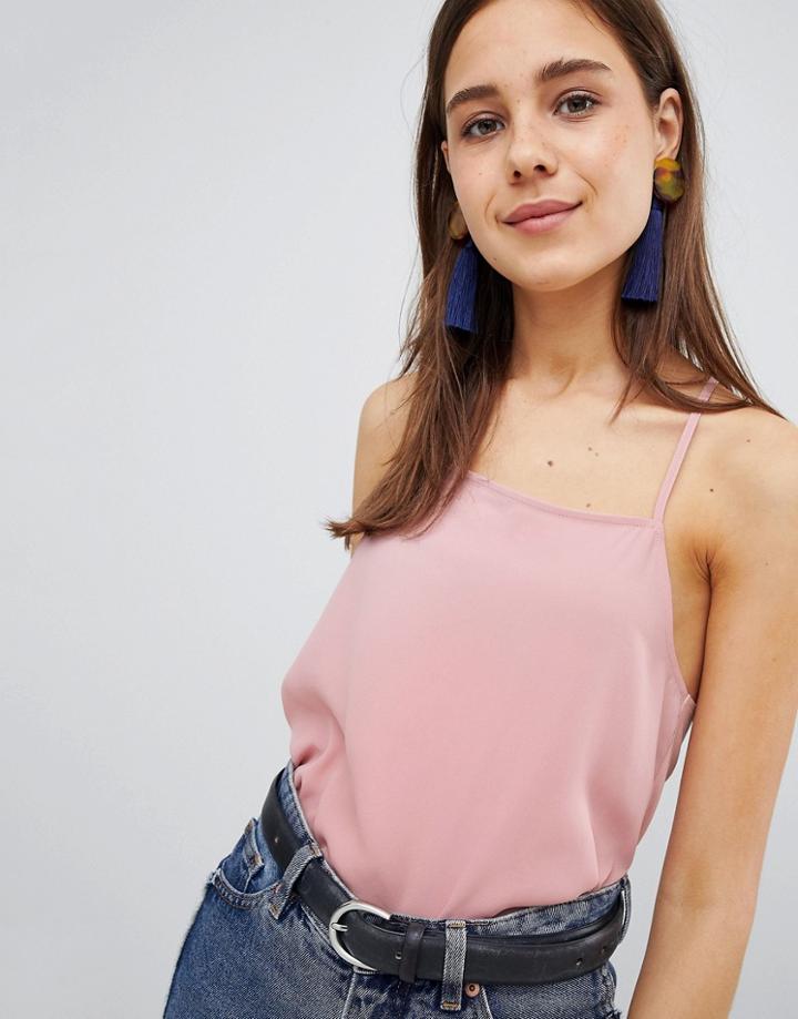 New Look Metal Ring Cami - Beige