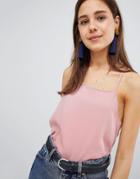 New Look Metal Ring Cami - Beige