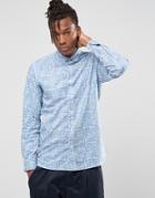 Selected Printed Ditzy Floral Shirt - Blue