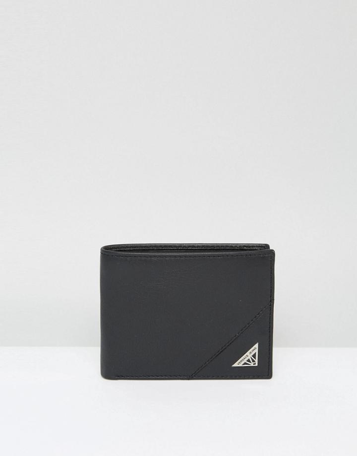 Versace Jeans Wallet In Black - Black